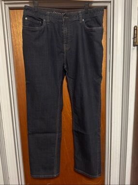 Men's prAna Dark Gray Straight-Leg Jeans - Slim Fit Sz 36x30